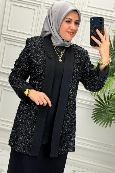 2616 Tunik Takım  Siyah