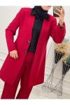 2617 Ceketli Takım Kırmızı Diğer