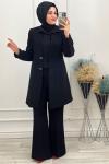 2617 Ceketli Takım Siyah Siyah