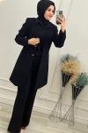 2617 Ceketli Takım Siyah Siyah