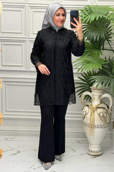 26207 Tunik Takım Siyah