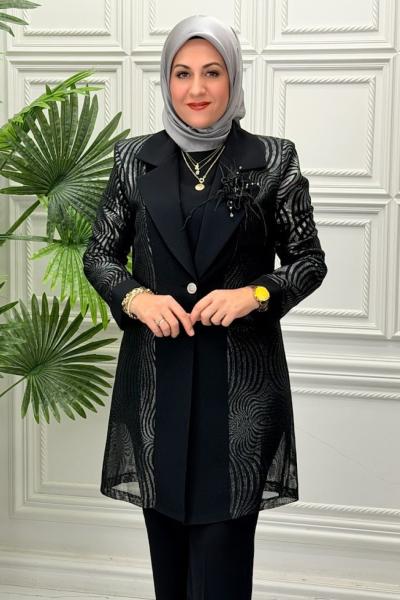 2622 Tunik Takım  Siyah