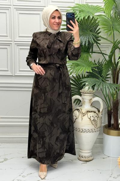 26303 Elbise Kahverengi