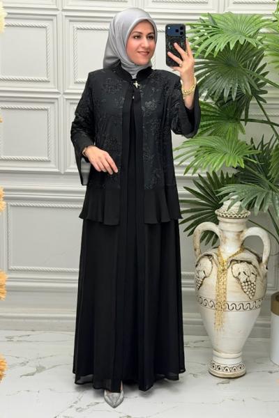 2633 Abaya  Siyah