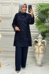 2635B Tunik Takım Lacivert
