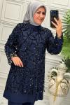 2635B Tunik Takım Lacivert