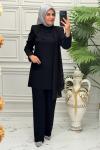 2663B Tunik Takım Siyah