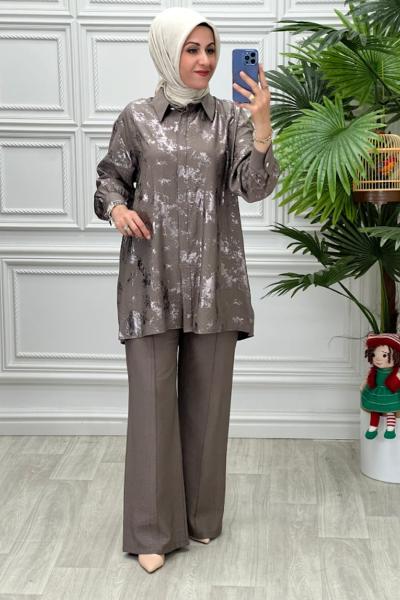 2669 Tunik Takım Vizon