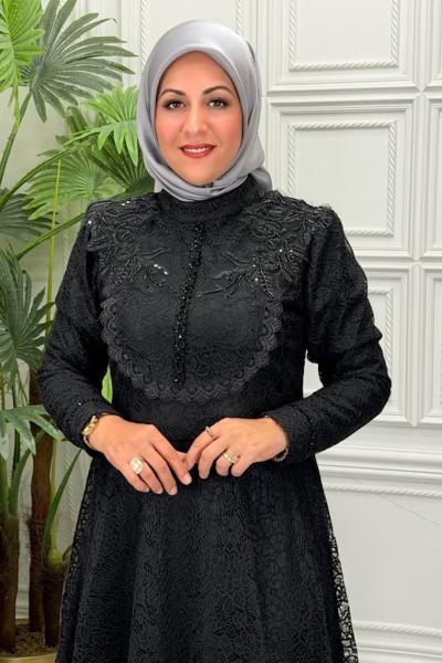 2676Y Elbise Siyah