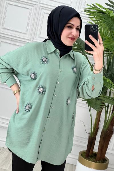 2704 Tunik Mint Yeşili