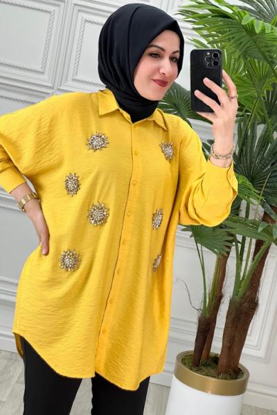 2704 Tunik Hardal Sarısı