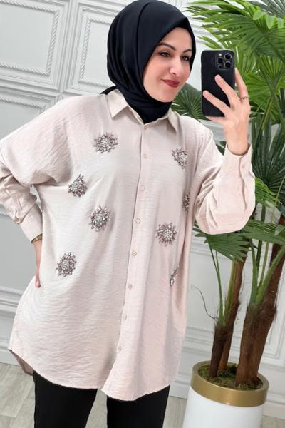 2704 Tunik Taş Rengi