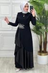 2712 Alin Elbise Siyah