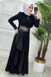 2712 Alin Elbise Siyah
