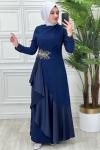 2712 Alin Elbise İndigo