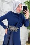 2712 Alin Elbise İndigo