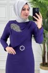 2721 Açelya Elbise Mor
