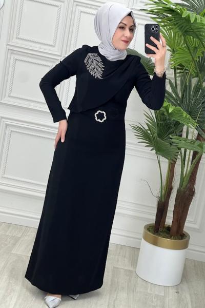 2721 Açelya Elbise Siyah