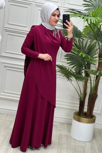 2745 Mevsim Elbise Vişne