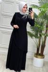 2745 Mevsim Elbise Siyah