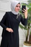 2745 Mevsim Elbise Siyah