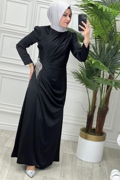 2758 Zeliş Elbise Siyah