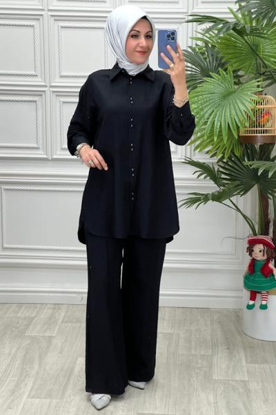 2758B Tunik Takım Siyah