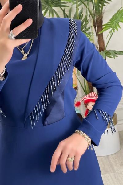 2769 Elbise Lacivert