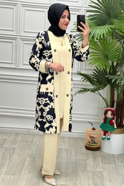 2773-B Üçlü Takım Siyah