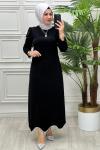 2773 Pırlanta Elbise Siyah