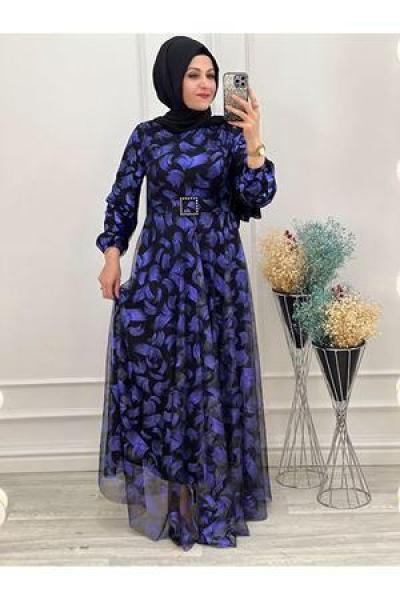 2802 Tül Abiye Lila Diğer