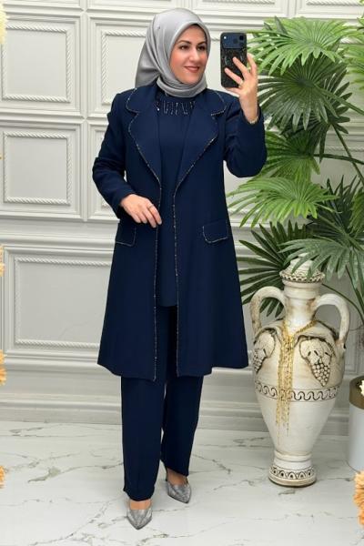 2806 Tunik Takım  Lacivert