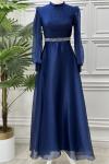 2849 Ahuşen Elbise Lacivert