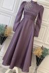 2855 Loya Elbise Lila