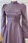 2855 Loya Elbise Lila