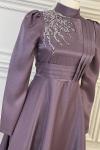 2855 Loya Elbise Lila