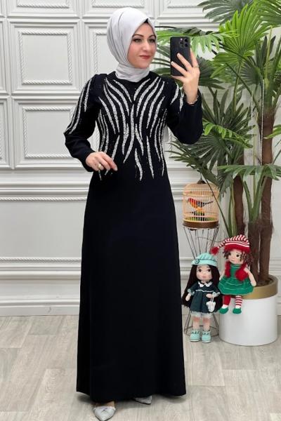2859 Elbise Siyah