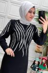 2859 Elbise Siyah
