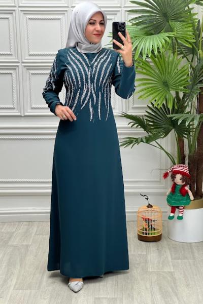 2859 Elbise Zümrüt