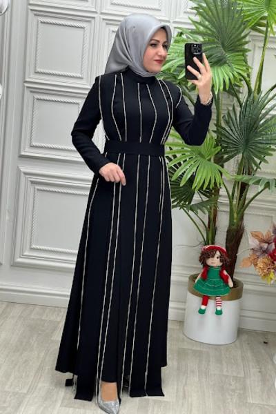 2898 Elbise Siyah
