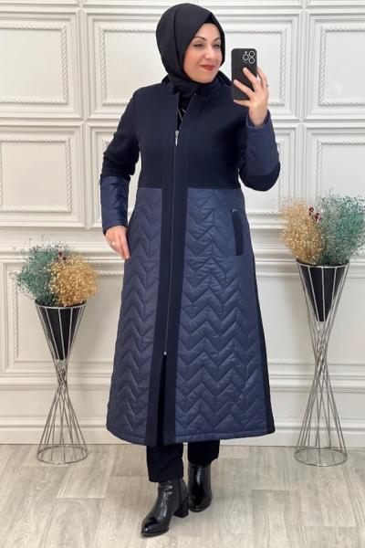 3000 Kapitone Detay Kap Lacivert