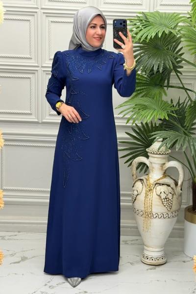 3003b Elbise İndigo