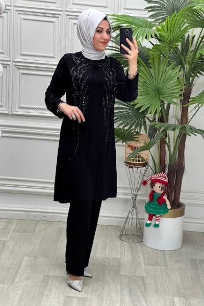 3007 İkili Takım Siyah