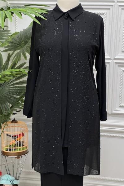 3008 Tunik Takım Siyah