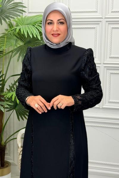 3011B Elbise Siyah