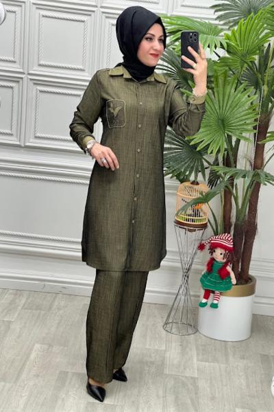 3012 Tunik Takım Yeşil