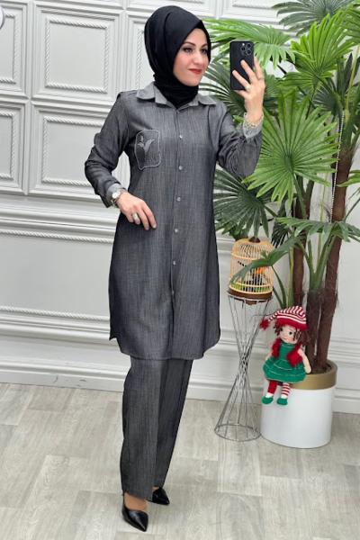 3012 Tunik Takım Antrasit