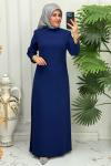 3014 Elbise İndigo