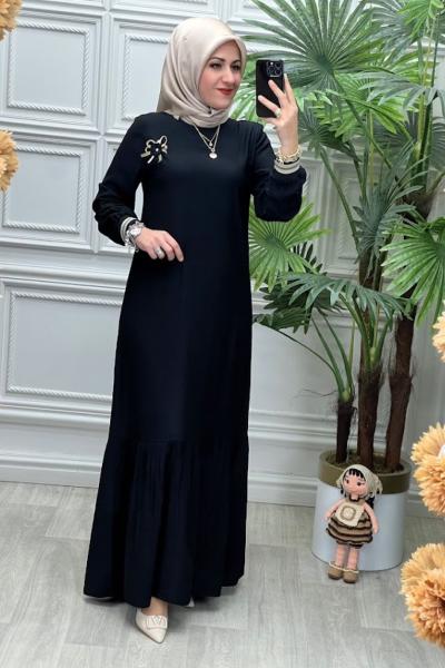 3018 Elbise Siyah