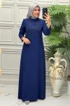 3019b Elbise İndigo